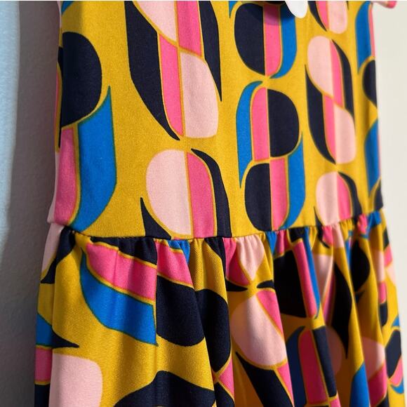 NWT Dot Dot Smile Empire Waist Cap Sleeve Dress – Yellow Retro – Girls 5/6 - Picture 8 of 9